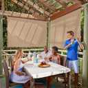 Coolaroo Exterior Roller Shade, Cordless Roller Shade with 90% UV Protection, No Valance, (6' X 6'), Southern Sunset
