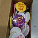 120 Pcs Christian Pins 1.7 Inch, Bible Verse Religious Mini Button Bulk Round Christian Jesus Badges Gift Ideal for Sunday School Prizes Rewards, Party Favors, and Fundraisers, 24 Styles