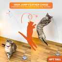 Toy Box 5 Interactive Indoor Cat Toys with Spiral Tunnel, 3-Way Mesh Tunnel, Feather Wand, Ribbon Teaser & Suction Cup for Active Cats