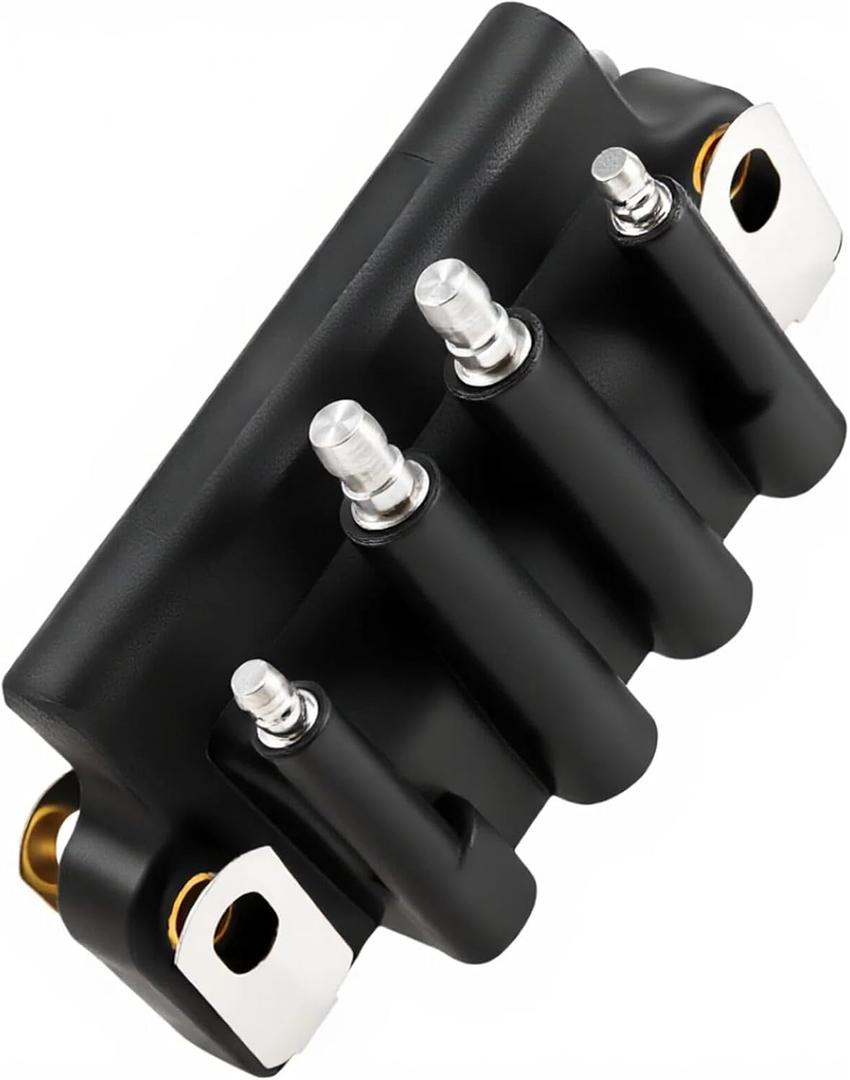 ​​NEWHOW Ignition Coil 583740 for Johnson Evinrude 2-225HP Outboard 1987-2006, Dual Plug Wire Coil Replaces 0583740, 18-5170, 183-3740, Fits 2-15HP 28-50HP 75-115HP V4 135-225HP V6 Looper