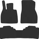 Lwope Car Floor Mats Custom Fit for Mercedes Benz EQS Sedan EQS 450 2022 2023 2024 Black Rubber All Weather Protection Auto Floor Liners Odorless