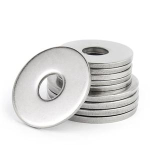 Fender Washers, JSUSLIFE 10PCS 1/2"X2"x 0.12", Heavy Duty Extra Large Size 18-8 (304) Stainless Steel Washers Assortment, Metal Flat Washers Set for Bolts