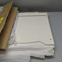 Amazon Basics Kids Toy Box, Wooden Organizer Storage Chest,White, 30" x 18" x 19"