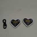 Car LED Ambient Light - Solar-Powered Heart-Shaped LED Neon Light for Night Driving, IP65 Waterproof, 5 Modes, Romantic Gift for Christmas, Valentine's Day, Anniversary, Date Night (2Pcs Pink)