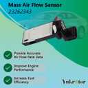 Mass Air Flow Sensor 23262343 MAF Sensor Compatible with 2012-2025 Chevy Blazer Camaro Colorado Equinox Express Impala Malibu Silverado Suburban Tahoe Traverse GMC Cadillac ATS CTS Buick