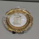 Round Photo Frame Photo Multipurpose Retro Decorative Tabletop Decor Wall Decor Hallway, Gold