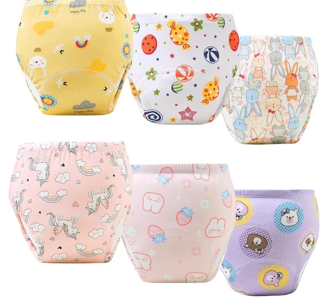 Upairy Training Pants Potty Training Underwear for Boys Girls,Toddler Potty Pants for 2T-6T,Soft Absorbent & Leak-Proof with Characters, 100% Cotton Washable (6pcs, Small)