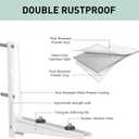 Mini Split Wall Mounting Bracket, Heavy-Duty Outdoor Wall Bracket for 7000-15000 BTU Ductless Air Conditioner Universal Heat Pump System Support up to 330 lbs