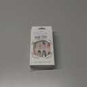 4 x IMRAIN Press-on Almond Medium Pink Silver French Tips False Nails with Bow & Butterfly Designs - Glossy Glue on Acrylic Nails for Women Girls - 24 Pcs