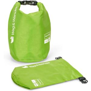 Reusable Smell Proof Waste Bag - Dog Poop Bag Holder for Dog walkers + Hiking with Dogs & Camping. Odor Proof Diaper Wet Bag, Camping Trash (Green)
