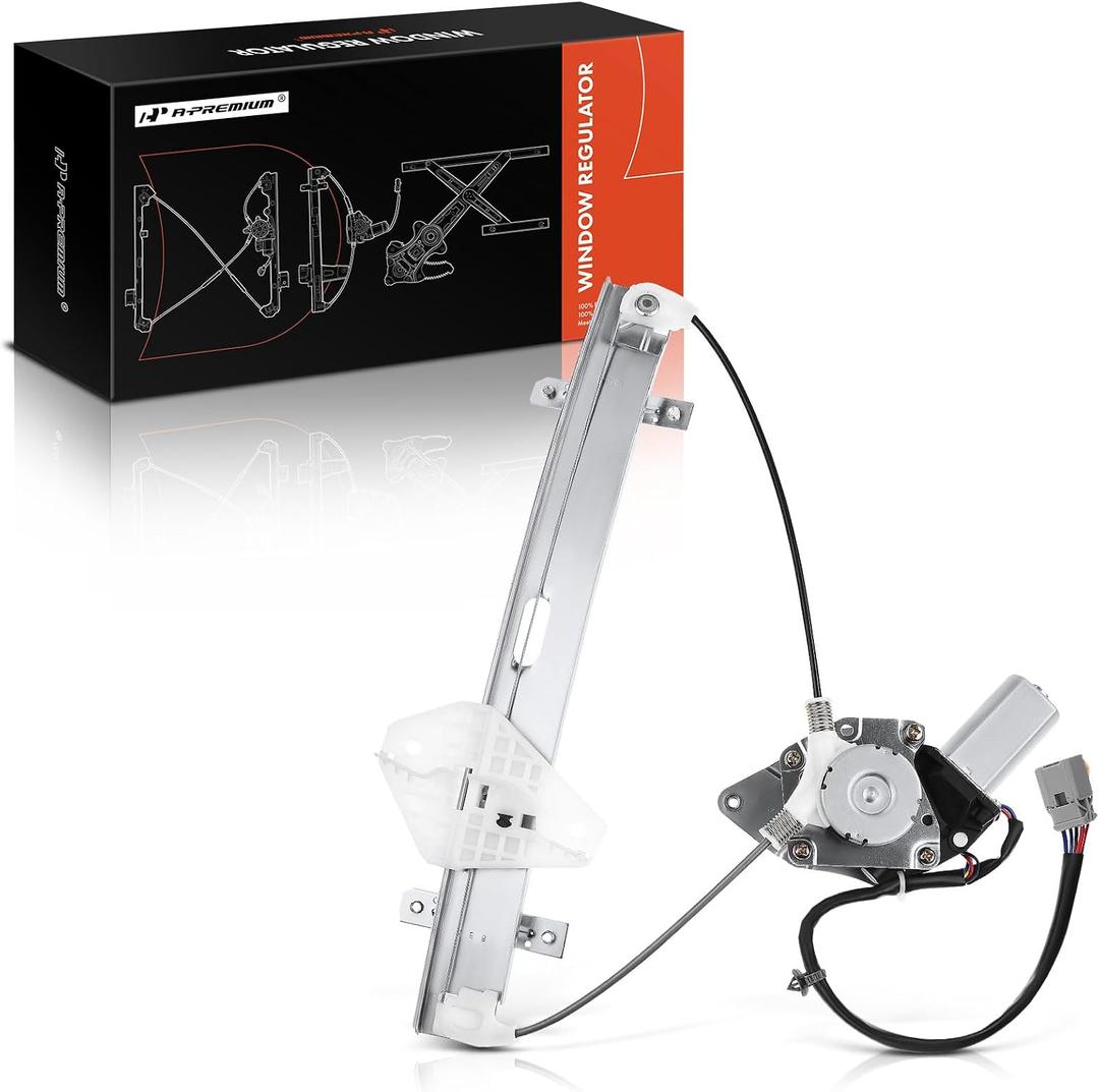 A-Premium Front Left Driver Side Power Window Regulator with 6-Pin Plug Motor Compatible with Acura RSX 2002-2006