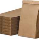 Culinware Kraft Paper Bags 2 Lb - Durable Brown Paper Bags for Snack, Sandwich, Pastries, Popcorn, Grocery and Party Favor Bulk Paper Bags 4.5 x 2.7 x 7.7 In - 500 Count