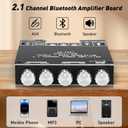 Daakro ZK-TB21 Bluetooth Amplifier Board,50W+50W+100W 2.1 Channel Subwoofer Amp Board with Treble and Bass Control,DC 12-24V, Bluetooth and AUX Inputs, DIY Wireless Speakers AMP Board, Password Free