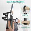 WALI Dual Monitor Stand for Desk, Dual Monitor Mounts for 2 Monitors up to 27 inch, 2 Monitor Desk Mount Holds up to 22 lbs, Height Adjustable Swivel Tilt Rotation, 75x75/100x100mm (M002), Black