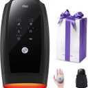 RIKE Hand Massager, 6 Modes 6 Intensities Hand Massager with Heat and Compression Arthritis and Carpal Tunnel, Christmas Gifts for Women, White Elephant Gifts for Adults (Black)