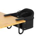 Portable Hook On High Chair for Babies & Toddlers from 6-36 Months,Clip On Baby Seat for Table,Fits Tables 0.8" to 3.5" Thick,Easy Clean Feeding Chair with Carry Bag for Travel,Black