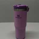 Stanley IceFlow Flip Straw Tumbler with Handle 30 oz | Twist On Lid and Flip Up Straw | Leak Resistant Water Bottle | Insulated Stainless Steel |BPA-Free | Lilac