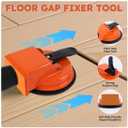Floor Gap Fixer Tool, Laminate Flooring Leveling Suction Cup Repair Kit for Floating Vinyl Plank Fixing Wood Close Gaps, Heavy Duty Iron Grabber for Smooth Surface Tile Installation