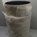 Worth 9 Gallon Tall Round Planters Set of 2-14" Dia x 21" H Stone Finish Flower Pots Indoor Decorative Container Garden Patio Unbreakable Beige