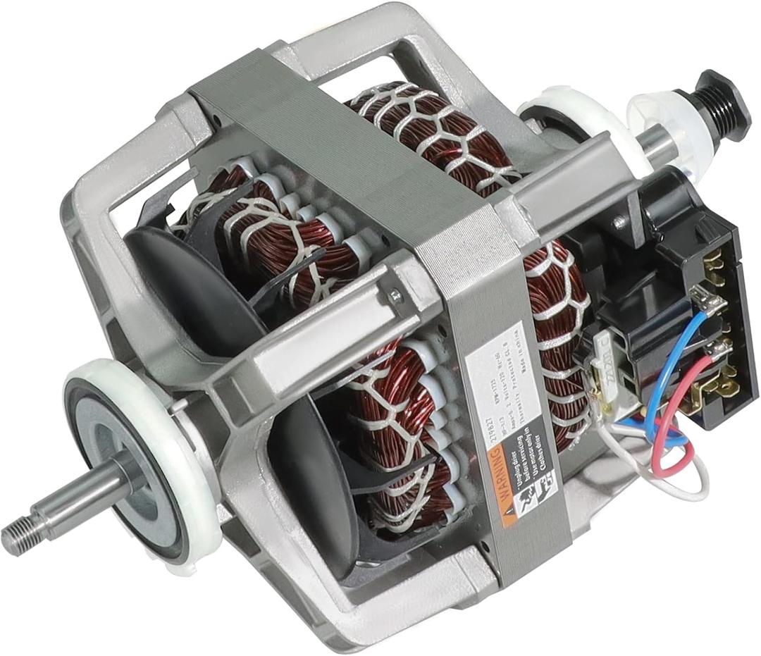 279827 Dryer Motor (White Drive Shaft Long 3.9cm/1.54in) by puxyblue Replace Part W10194250 W10366770 W10396029 W10396032 W10448892