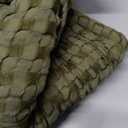 Bedsure Cooling Cotton Waffle Full Size Blanket - Lightweight Breathable Blanket of Rayon Derived from Bamboo for Hot Sleepers, Luxury Throws for Bed, Couch and Sofa, Olive Green, 80x90 Inches