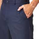 PGA Tour Men's Flat Front Golf Pant with Expandable Waistband (36W x 32L, Navy)