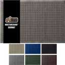 GORILLA GRIP Front Door Mat, 35x23, Indoor Outdoor Ultra Absorbent Moisture Guard Doormat, Absorbs Up to 5.7 Cups of Water, Stain and Fade Resistant, Rubber Backing Doormats, Captures Dirt, Charcoal