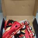 Adjustable Kids Inline Skates for Boys Girls with Full Light Up Wheels - Roller Skates for Kids Ages 6-12, Toddler Ages 3-5, Youth Women Beginners Outdoor Indoor (Red) L