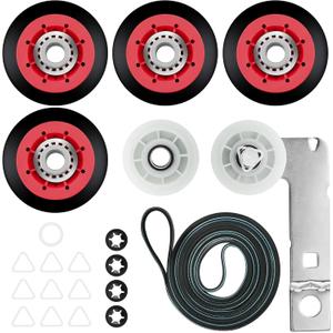 WED8000DW4 MEDB835DW1 MED3500FW0 MED6630HW1 MEDB765FC0 MGDB835DC4 Drum Roller Kit Fit for MGD7100DW0 MGDB880BW0 MED6230HW3 MED8200FW0 MEDC465HW0 MED8200FC1 MED5630HW2 MGDB950YG0