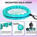 FIT ON FORM Infinity Weighted Hula Hoop for Adults Weight Loss, Smart Exercise Hola Circle Hoop for Women Abs Workout