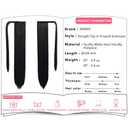 SEIKEA Clip in Ponytail Extension Wrap Around Long Straight Pony Tail Hair 28 Inch Synthetic Hairpiece - Black