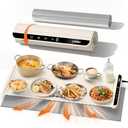 Extra Large Food Warming Mat with Heat-Resistant Pad, 36X15 Inch, 6 Temperature & 6 Timer Settings, Child Lock Safety, Fits More Dishes for Family Dinners and Parties