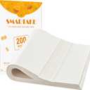 SMARTAKE 200 Pcs Parchment Paper Baking Sheets, 12x16 Inch Non-Stick Precut Baking Parchment, Suitable for Baking Grilling Air Fryer Steaming Bread Cup Cake Cookie and More (White)