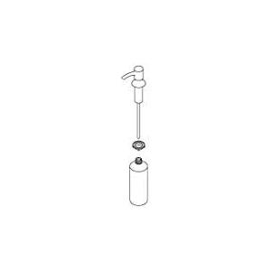 KOHLER 1222881-VS Soap Dispenser Kit, Vibrant Stainless