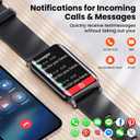 Smart Watch for Men Women (Answer/Make Calls), 1.57" Curved Screen Fitness Tracker, smartwatch with 24/7 Heart Rate/Sleep Monitor, Two Straps Activity Trackers, Compatible with Android & iOS