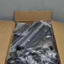 Huuger Nightstands Set of 2, Night Stand with Charger Station, 2 Drawer Side Table with Open Shelf, USB-C Port, End Table for Small Spaces, X Shaped Side Rail, Grey