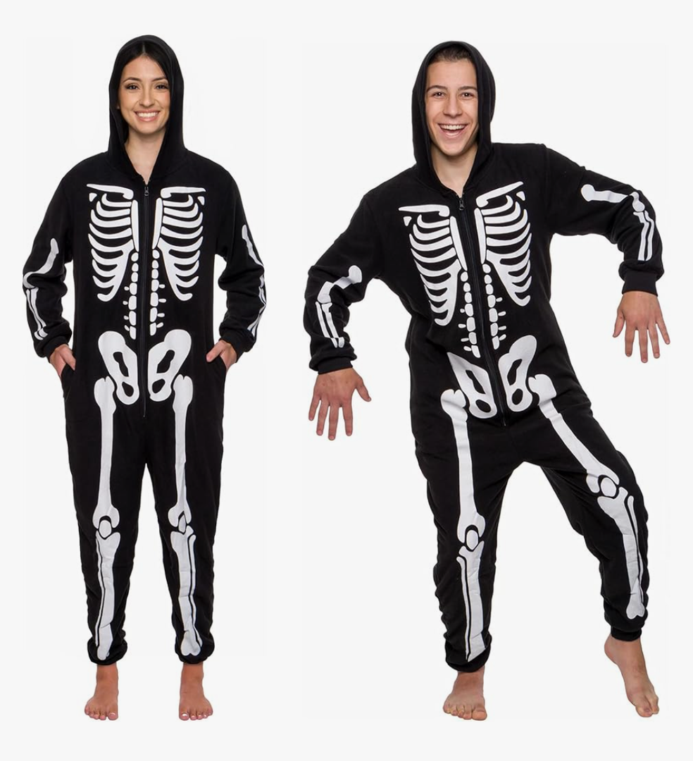 Funziez! Slim Fit Adult Onesie - Animal Costume - Plush Unisex Christmas One Piece Cosplay Suit for Women and Men, S