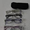 Kerecsen Reading Glasses 5 Pairs Fashion Ladies Readers Spring Hinge with Pattern Print Eyeglasses for Women (Mix Color -2, 2.25)