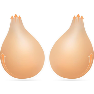 Sticky Bra Push Up 2 Pairs,Adhesive Bras Invisible Strapless Backless Bras for Women XL(Fit Cup C/D)