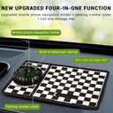 3 x Multifunction Car Anti-Slip Mat, Rotatable Anti Skid Car Dashboard Pad with Temporary Parking Numbe, Universal Car Phone Holder, and Large Pad for Phones Sunglasses Keys Gadgets