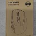 TECKNET Wireless Mouse, 2.4G Ergonomic Optical Mouse, Computer Mouse for Laptop, PC, Computer, Chromebook, Notebook, 6 Buttons, 24 Months Battery Life, 2600 DPI, 5 Adjustment Levels