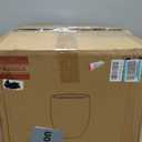 Kante Tall Concrete Planter, 21.7-Inch Height Black Large Indoor Outdoor Plant Pot with Drainage Hole for Patio Garden Home, Modern Decor for Flowers and Tree