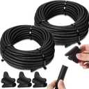 Sasylvia 1" x 60ft Split Wire Loom Tubing with Installation Tool Wire Loom Assortment Split Cable Sleeves Bulk Flexible Electrical Conduit Protective Kit