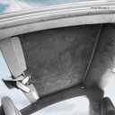 3PCS Windshield Sunshade Cover Compatible with Tesla Model X 2023,Soft Suede Sun Shade Heat Insulation Anti-UV Front Rear Window Sun Visors(Black)
