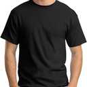 Hanes Black T-Shirt 10-12T 6Pcs