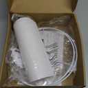 White Linen Small Drum Lampshade, 8.66" Top x 8.66" Bottom x 7.87" High Lamp Shade, Lamp Shade Replacement for Table and Floor Lamps, Pendant LightHandcrafted LampshadeEasy Assembly