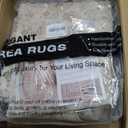 zesthome 8x10 Area Rugs for Living Room,Non-Slip Backing Washable Rugs,Vintage Large Area RugStain Resistant Home Decor Rug (Cream/Beige)