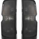 Tail Light Pair Compatible with 2014-2018 Chevy Chevrolet Silverado 1500 2500HD 3500 HD GMC Sierra 3500 HD Dually Model Brake Lamp w/o Bulbs Taillights Black Housing Smoke Lens LH&RH
