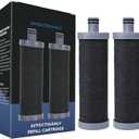 Carbon Shower filter cartridge 2PCS Compatible with Shower Filter System,Reduces chlorine, heavy metals, and other impurities to help alleviate dry skin and dry hair