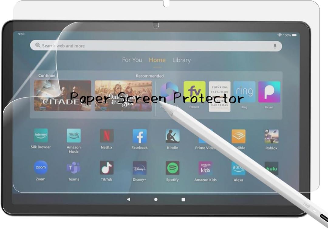 KEANBOLL 2-Pack Paper Screen Protector for Fire Max 11(13th Generation 2023 Release) Anti Glare Matte & Writing Like On Paper & Compatible with Pencil